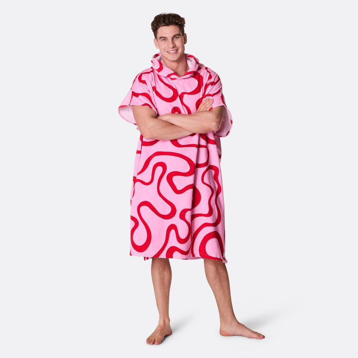 Roze Golven Surf Poncho