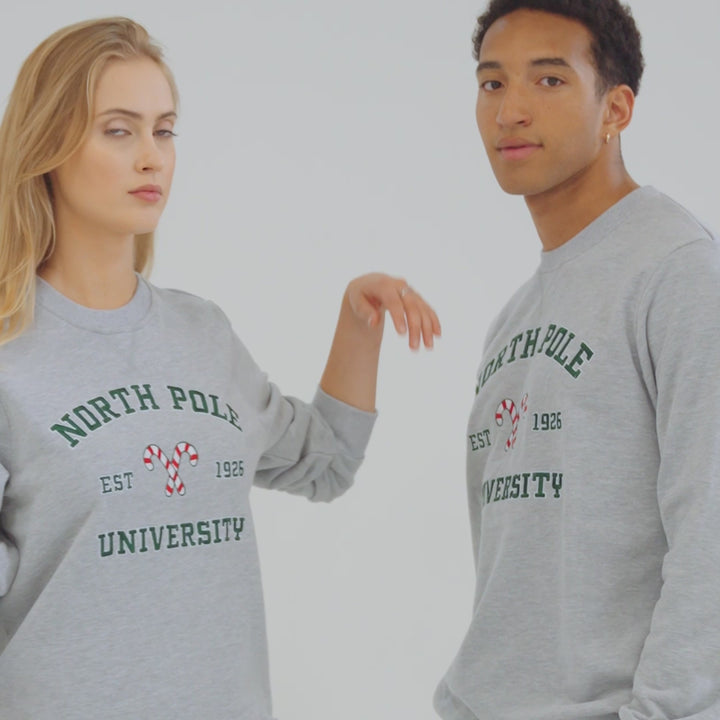 North Pole University Kerst Sweatshirt Heren