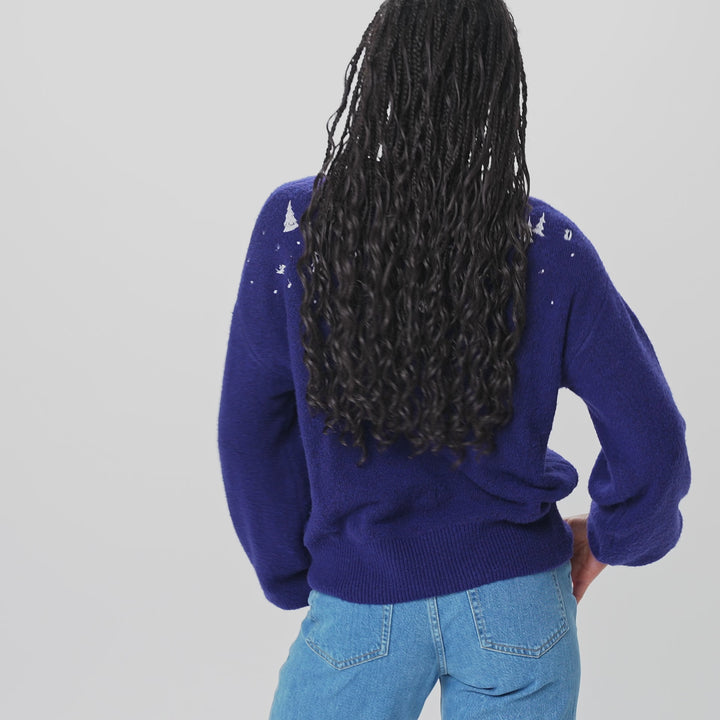 Moemins Oversized Kersttrui Dames