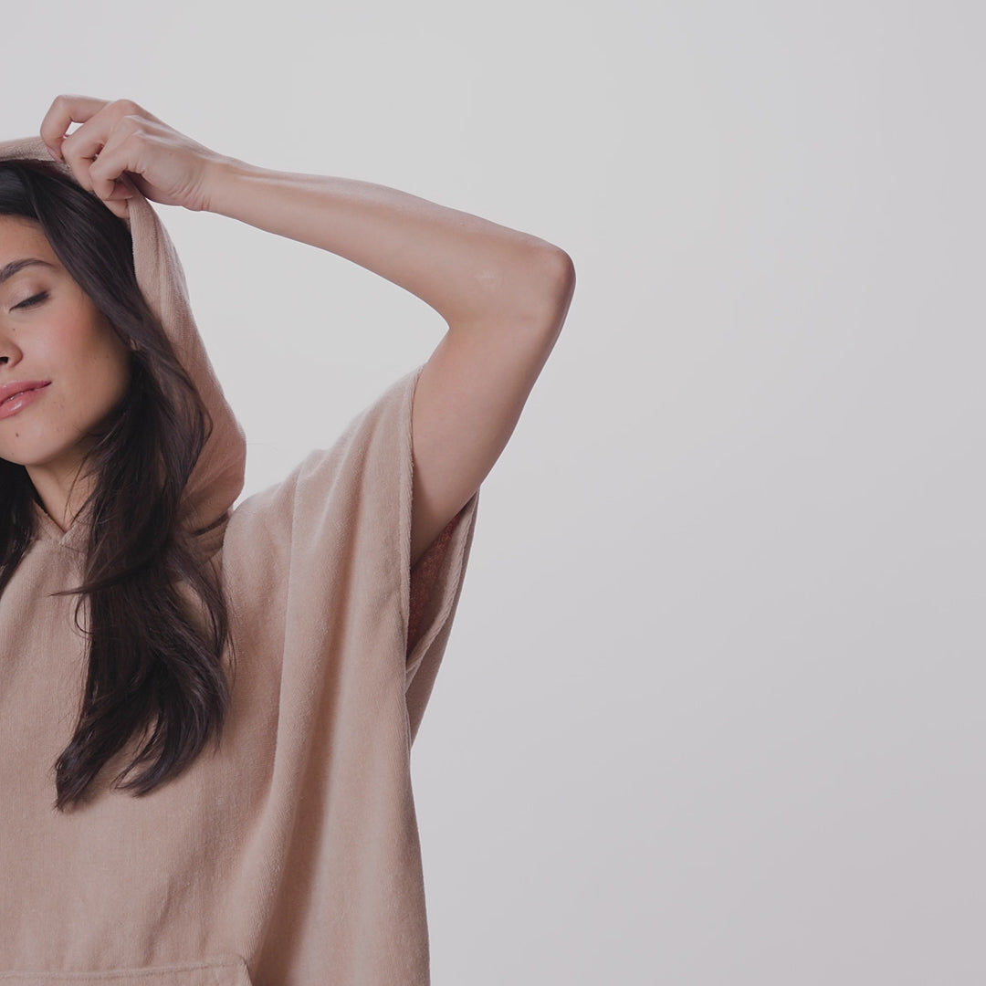 Beige Surf Poncho