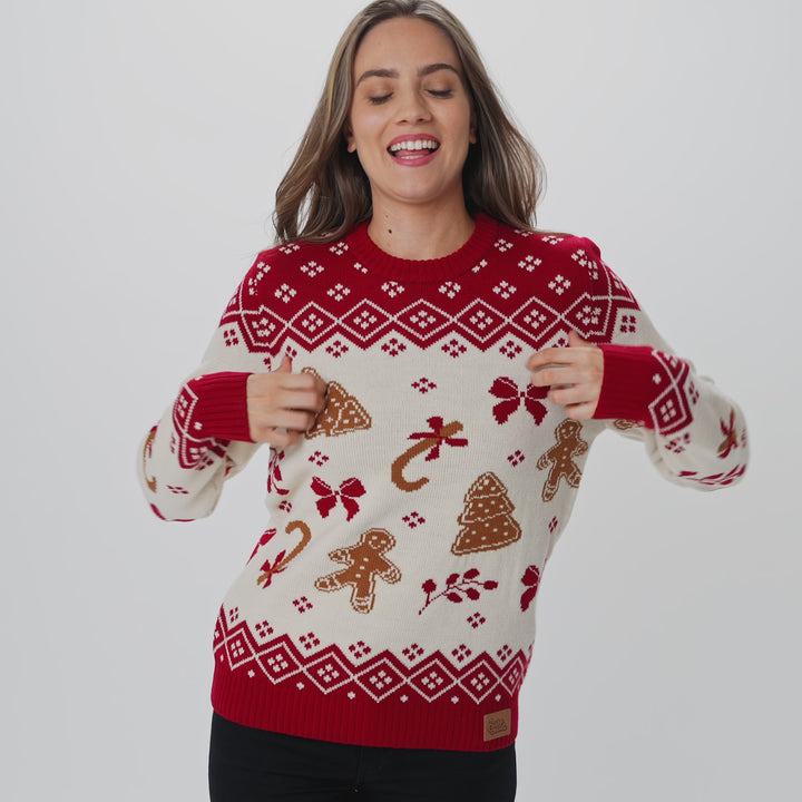 Peperkoek Kersttrui Dames