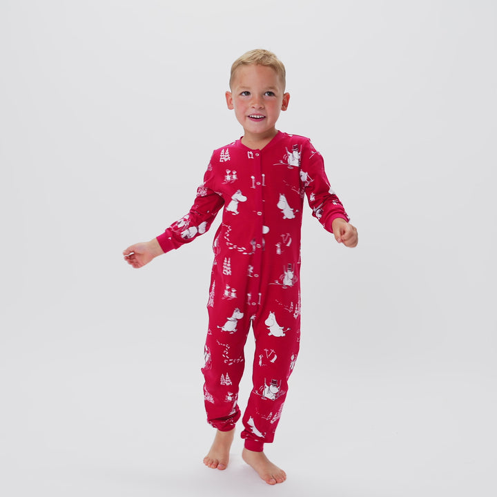 Moemins Overall Kerstpyjama Voor Kinderen