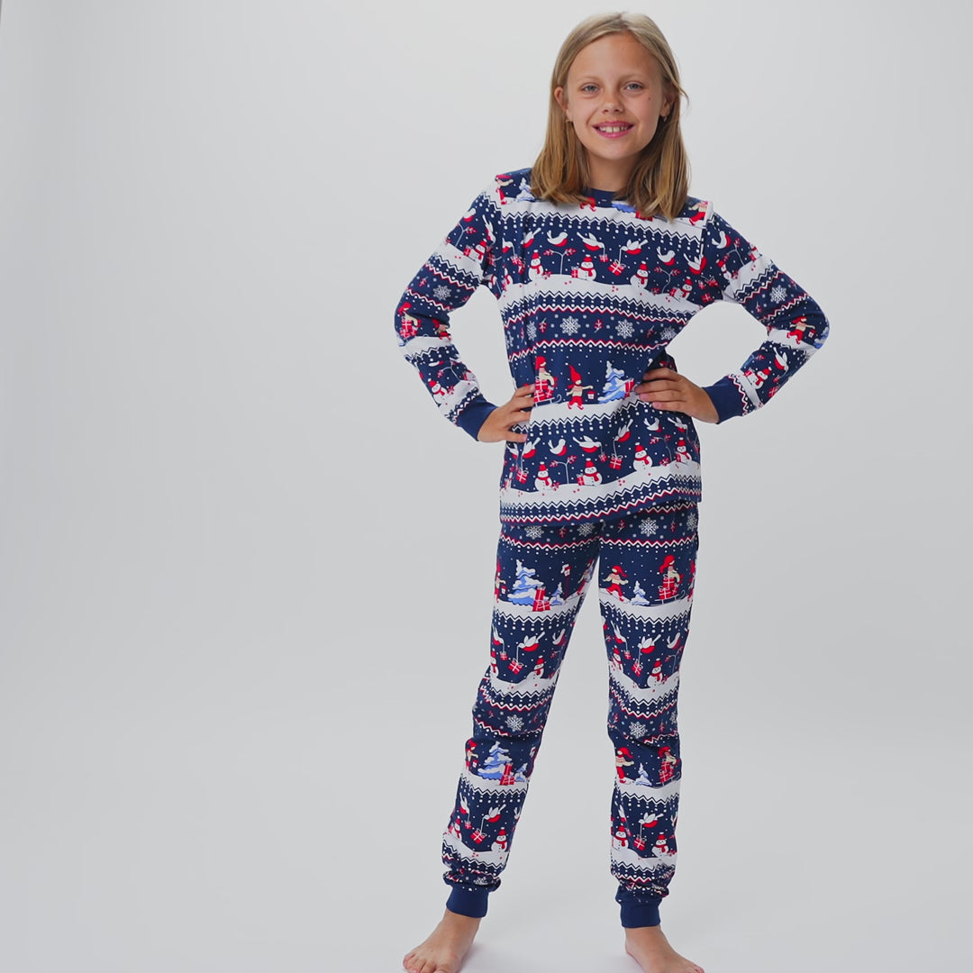 Kerstlandschap Kerstpyjama Voor Kinderen