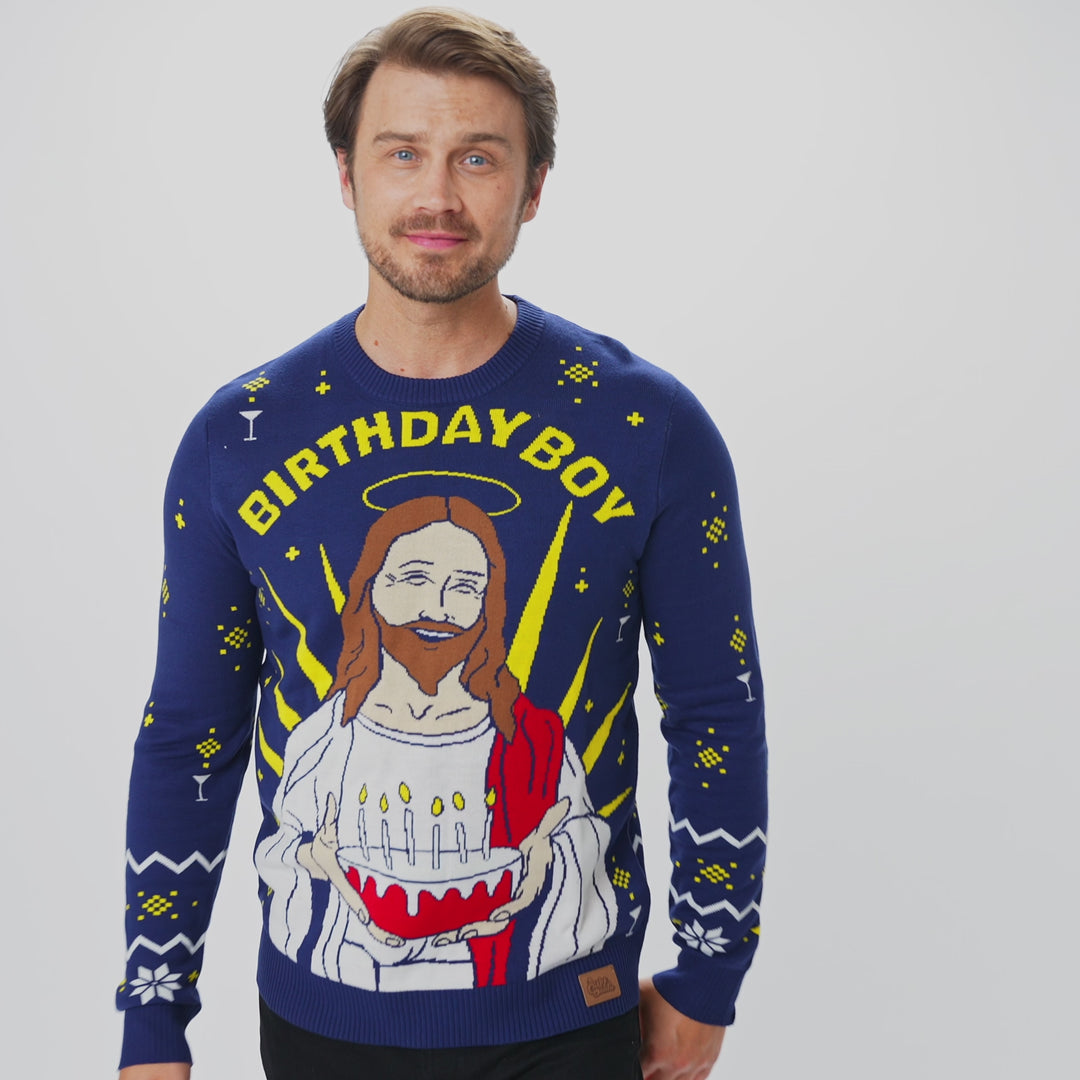 Birthday Boy Kersttrui Heren