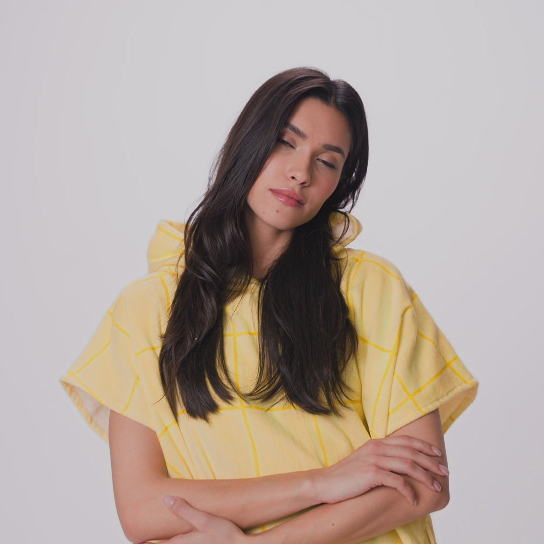 Gele Zwembad Surf Poncho