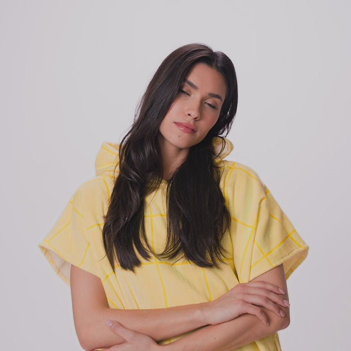 Gele Zwembad Surf Poncho