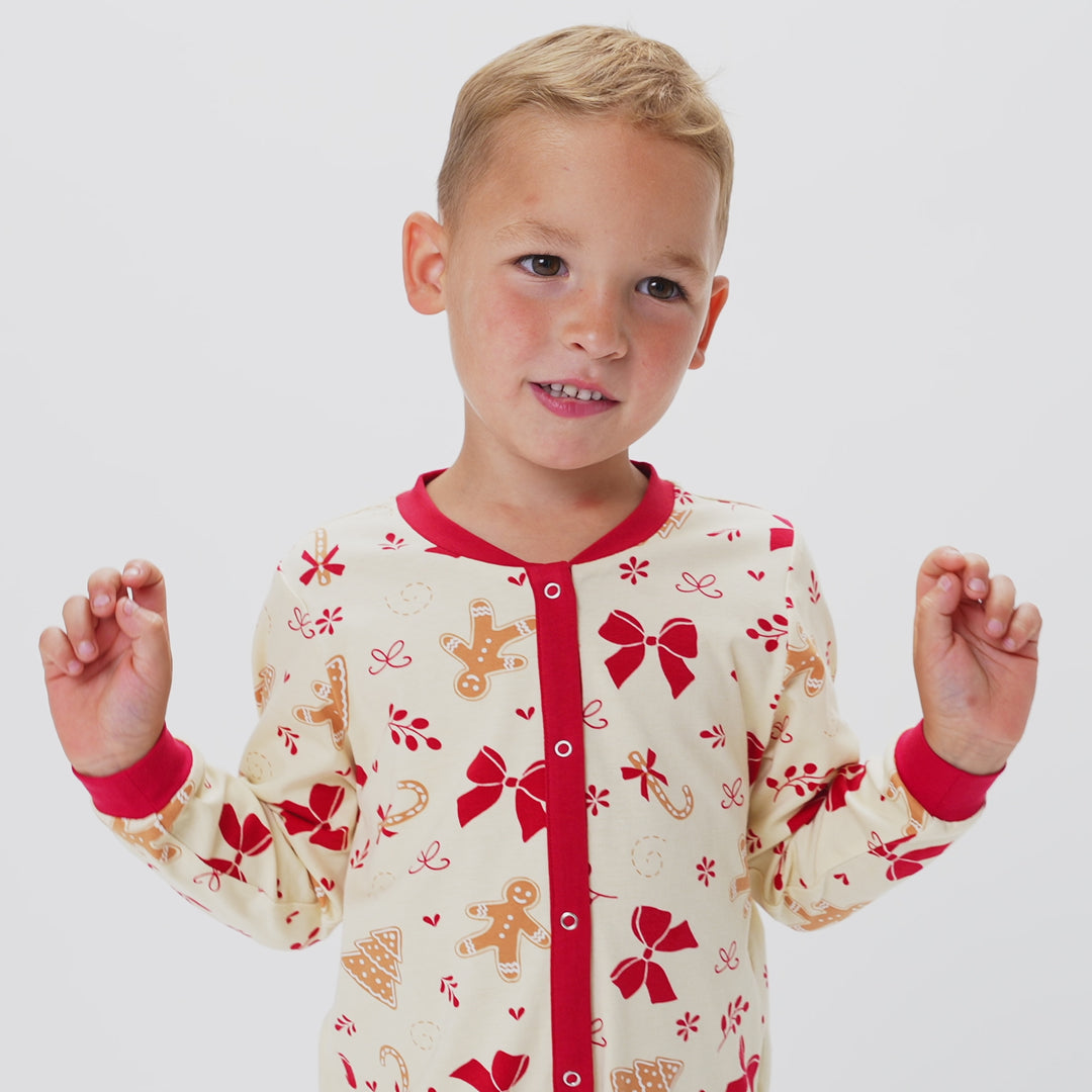 Peperkoek Overall Kerstpyjama Voor Kinderen