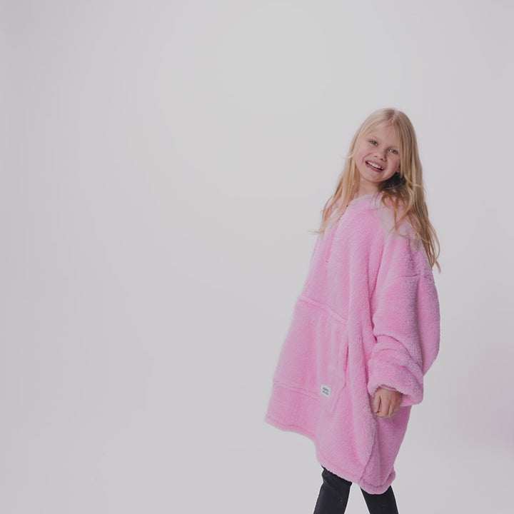 Roze Teddy HappyHoodie voor Kinderen