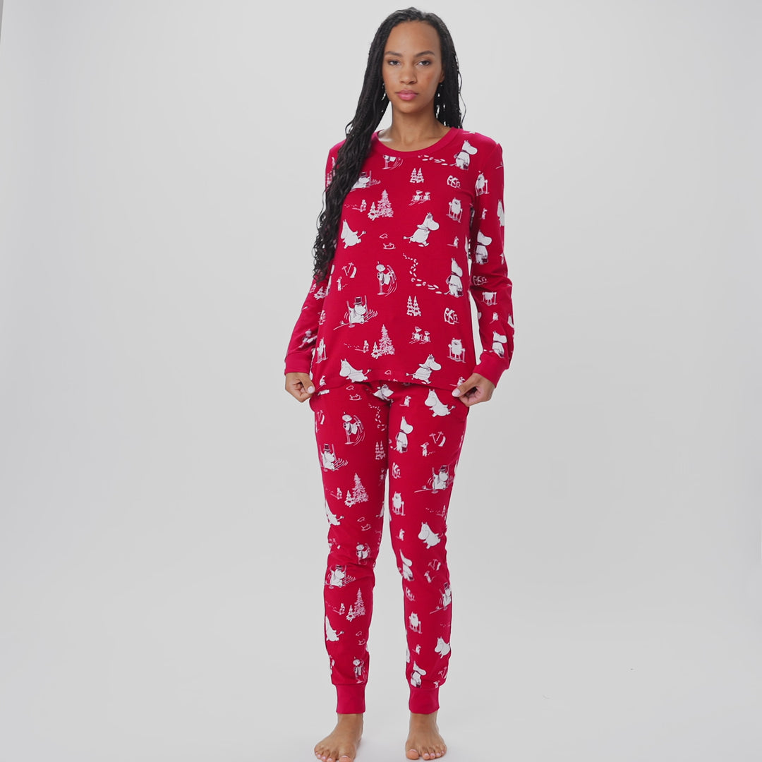Moemin Kerstpyjama Dames