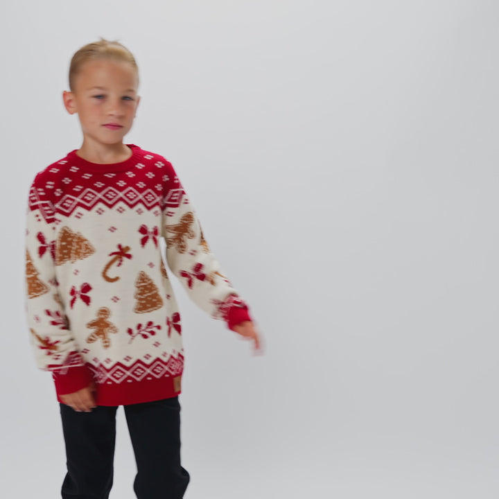 Peperkoek Kersttrui Voor Kinderen