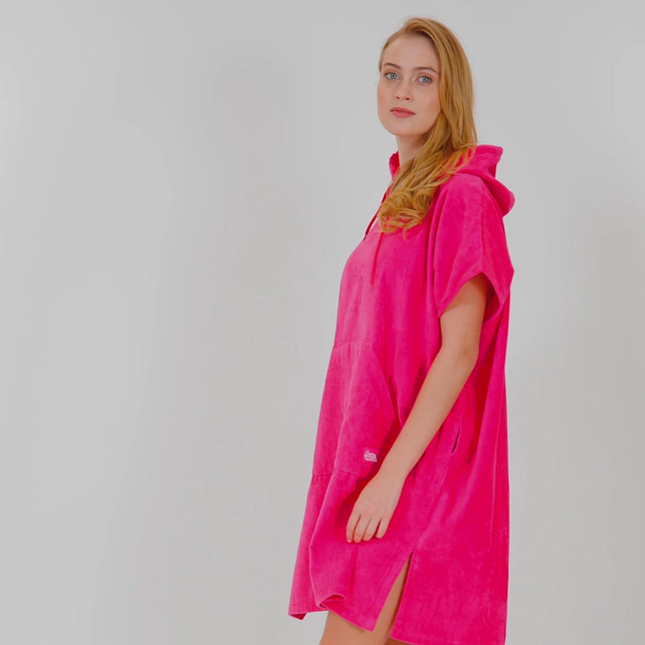 Hot Pink Surf Poncho