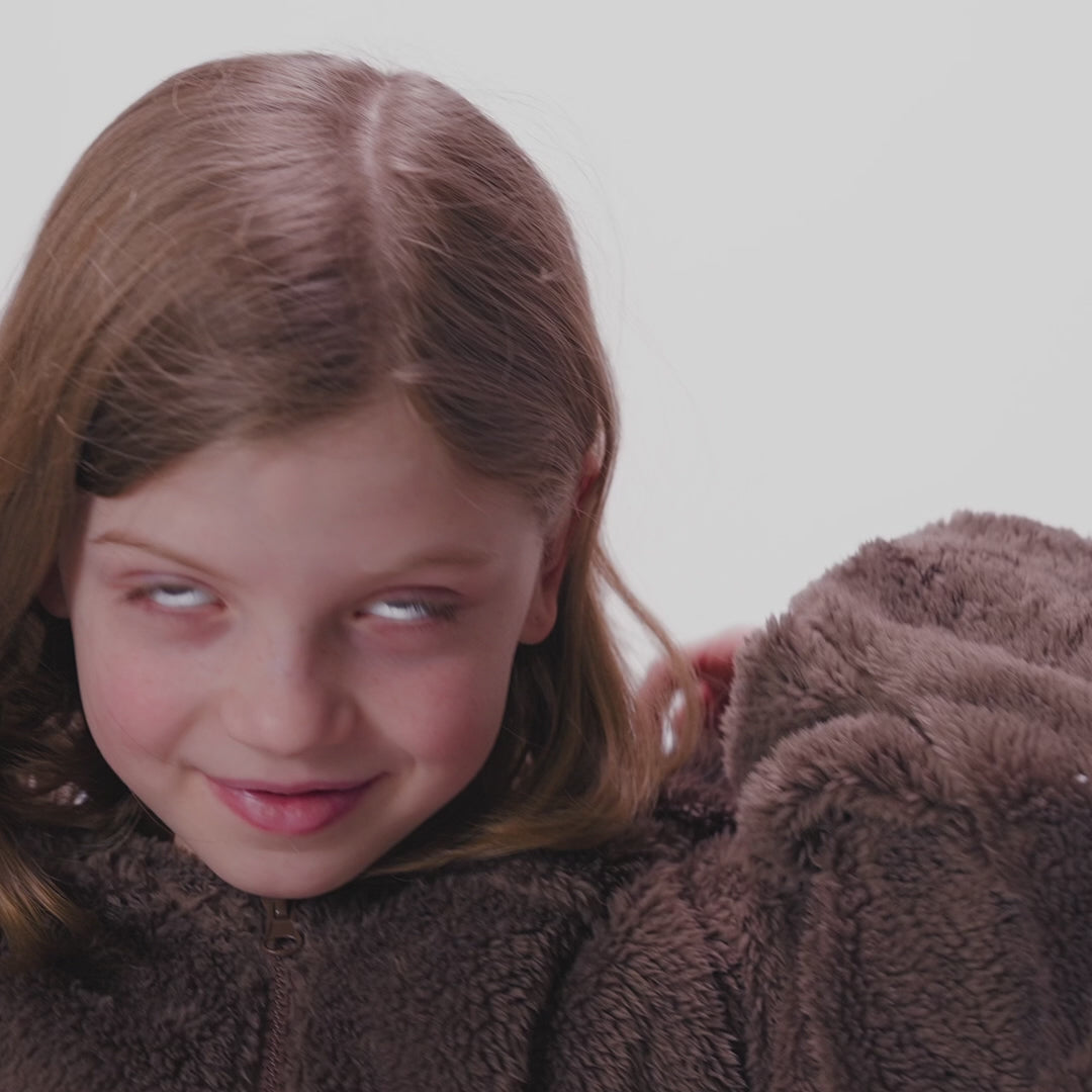 Bruine Teddy HappyHoodie voor Kinderen