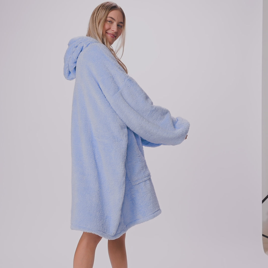 Blauwe Teddy HappyHoodie