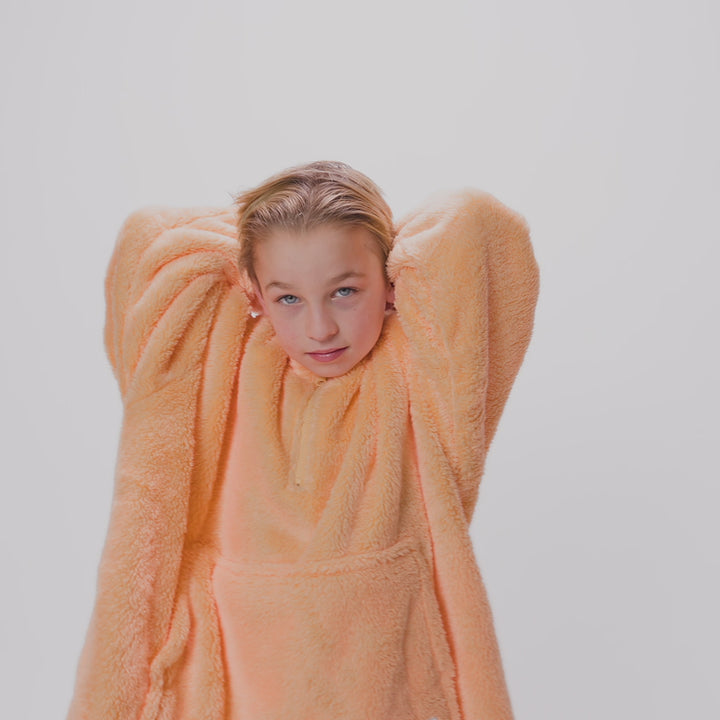 Perzik Teddy HappyHoodie voor Kinderen