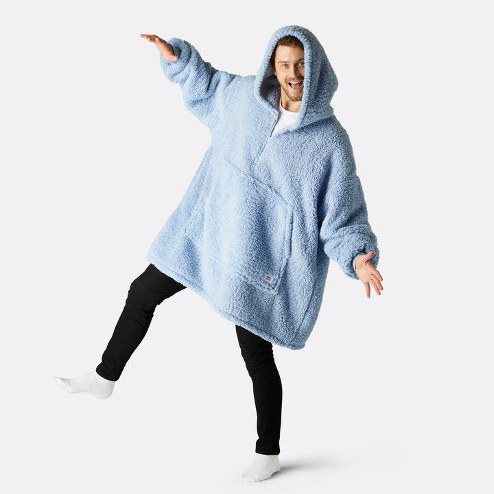 Blauwe Sherpa HappyHoodie