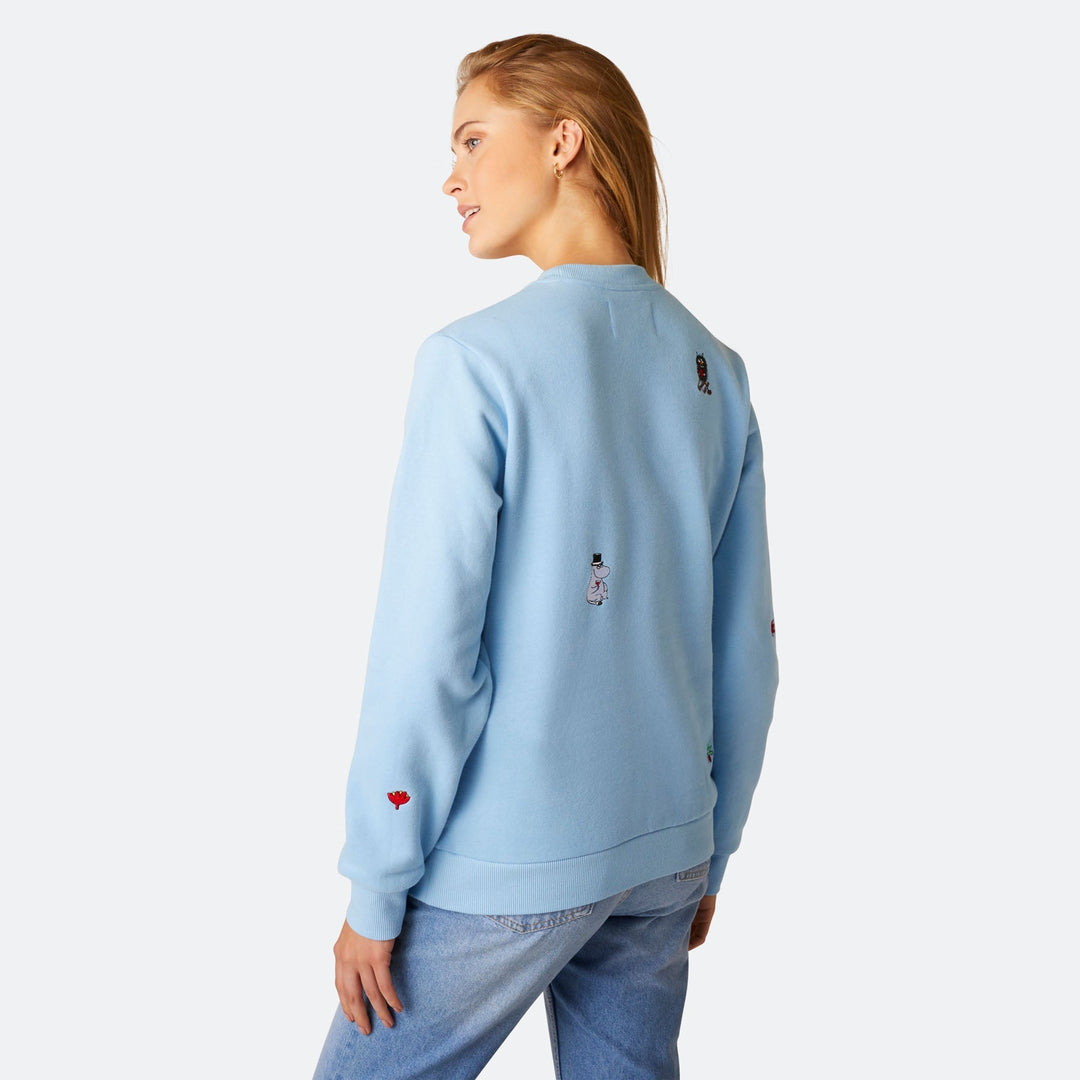 Blauwe Moemins Kerst Sweatshirt Dames