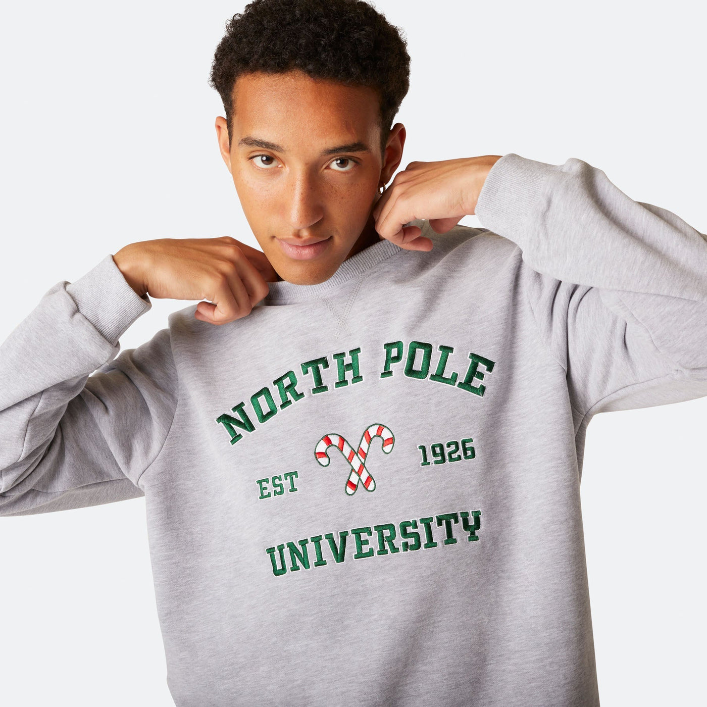 North Pole University Kerst Sweatshirt Heren
