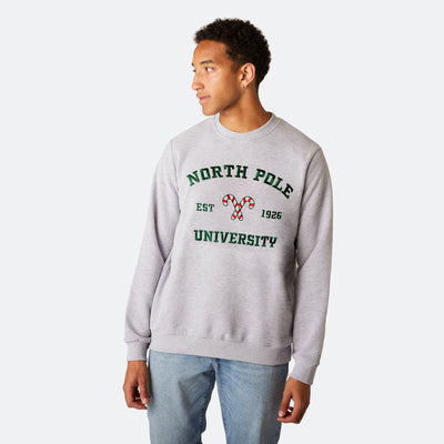 North Pole University Kerst Sweatshirt Heren