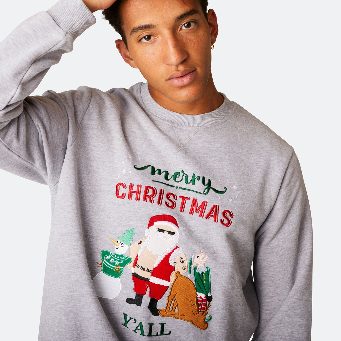 Merry Christmas Y'all Kerst Sweatshirt Heren