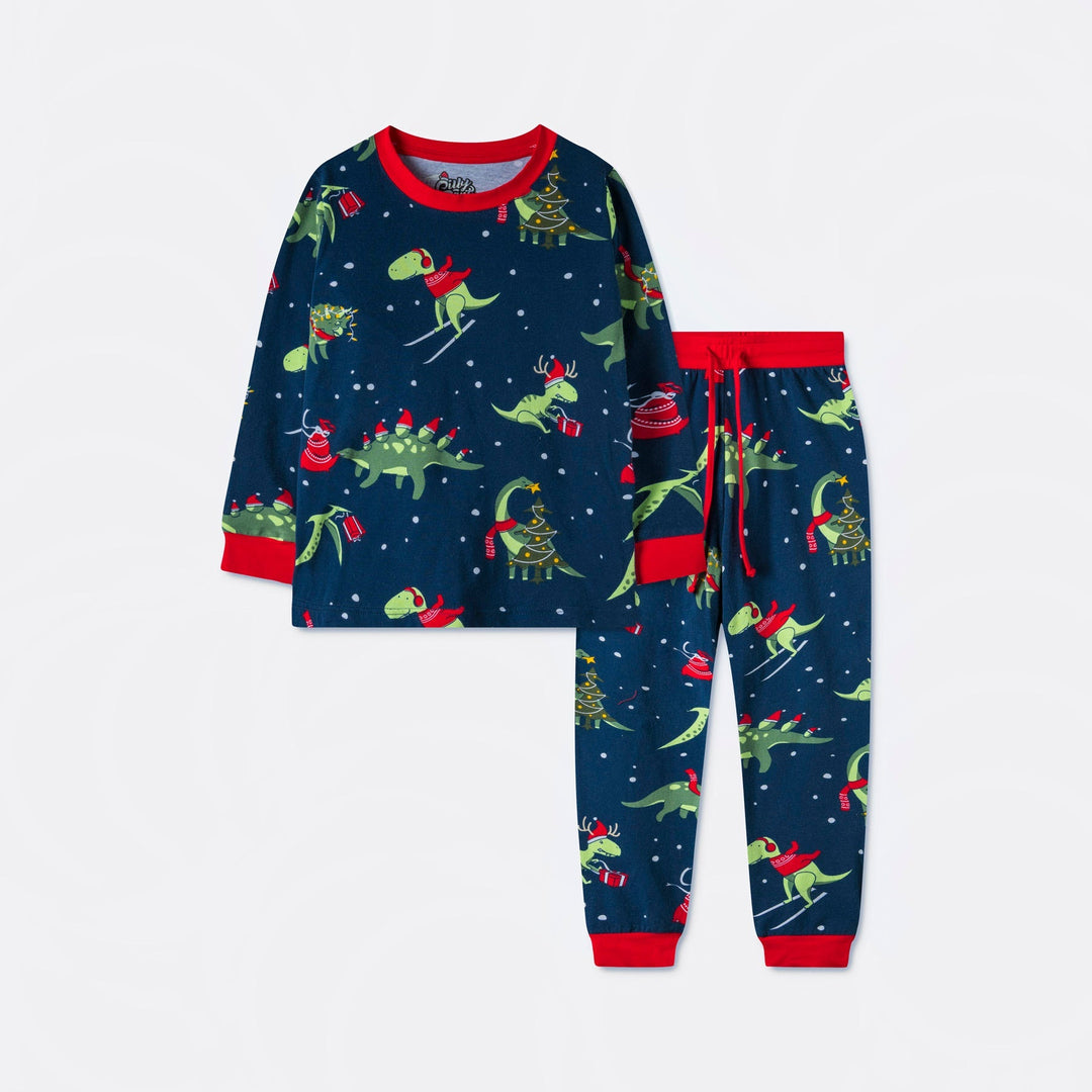 Dinosaurus Kerstpyjama Voor Kinderen