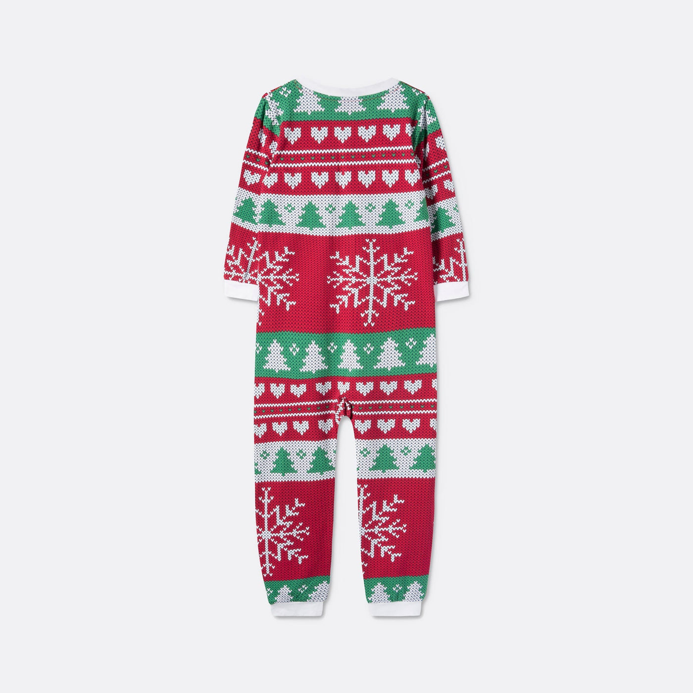 Gebreid Patroon Overall Kerstpyjama Voor Kinderen