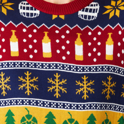 Gestreepte Bier Kersttrui Dames