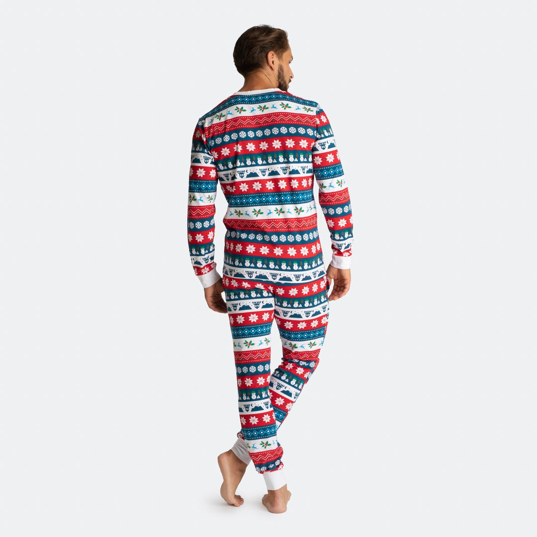 Gestreepte Kerstpyjama Heren