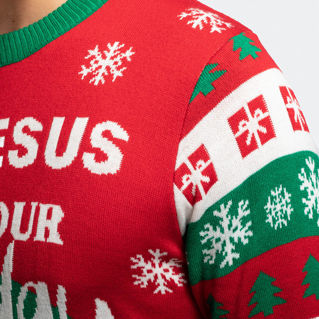 Go Jesus, it's Your Birthday! Kersttrui Heren