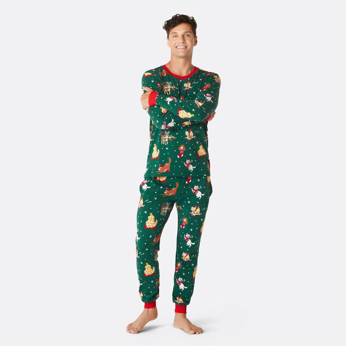 Honden Kerstpyjama Heren