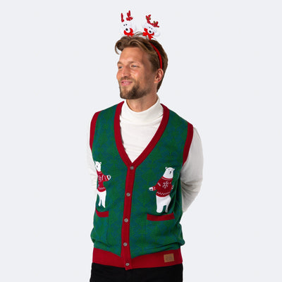 IJsbeer Kerst Vest Heren