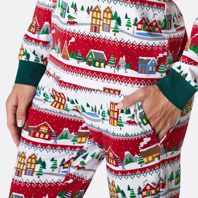 Kerst Tafereel Kerstpyjama Dames