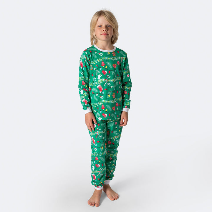 Kerstboom Kerstpyjama Voor Kinderen