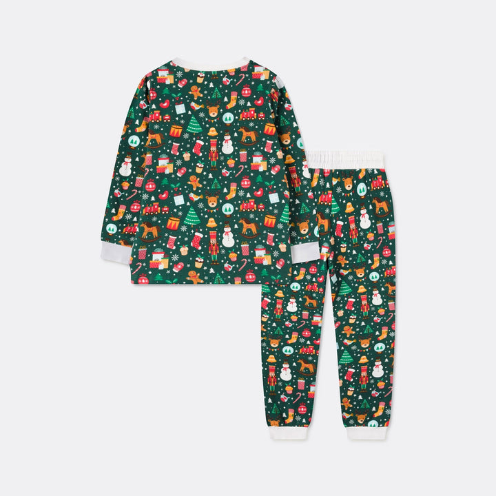 Kerstdroom Groen Kerstpyjama Voor Kinderen