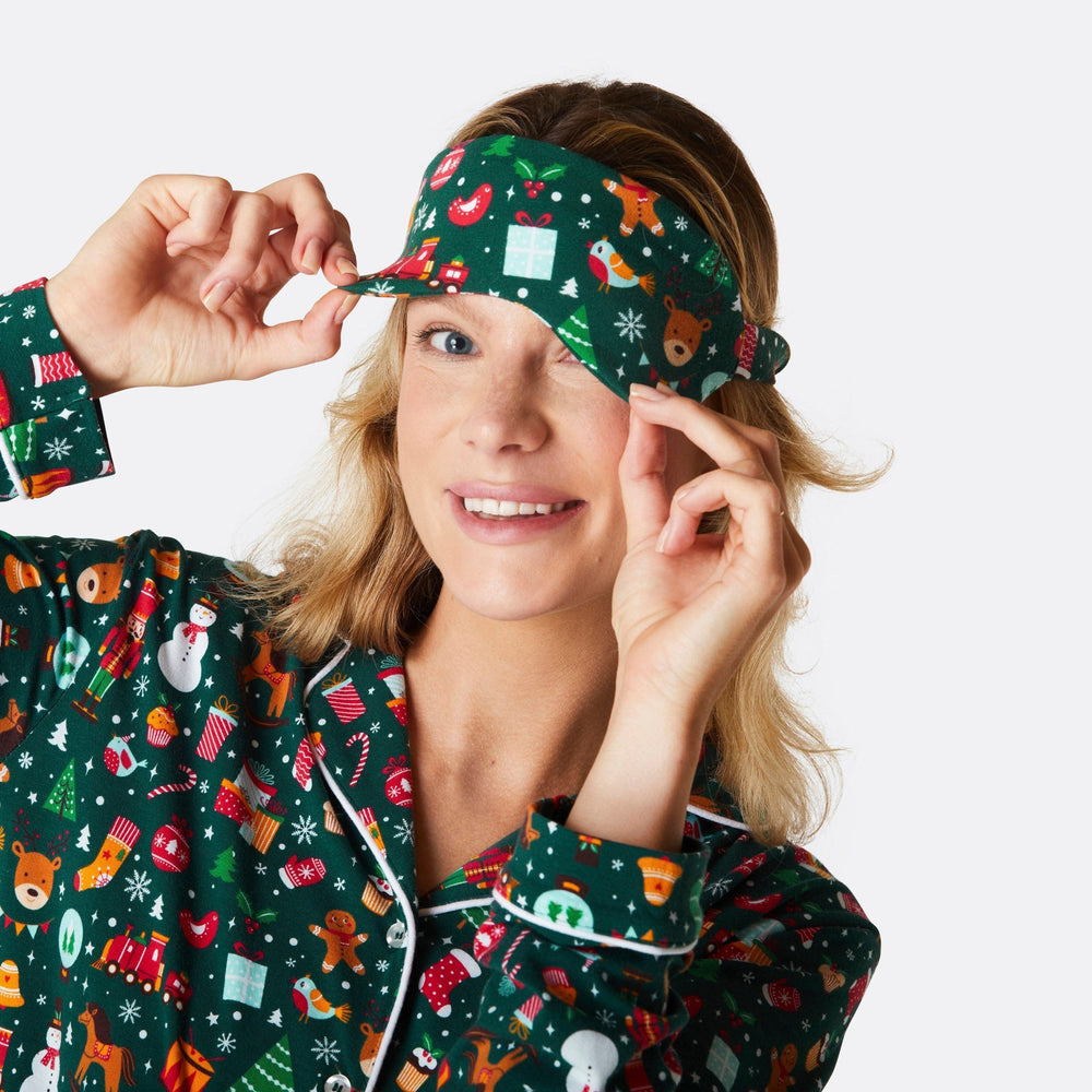 Kerstdroom Groen Slaapmasker