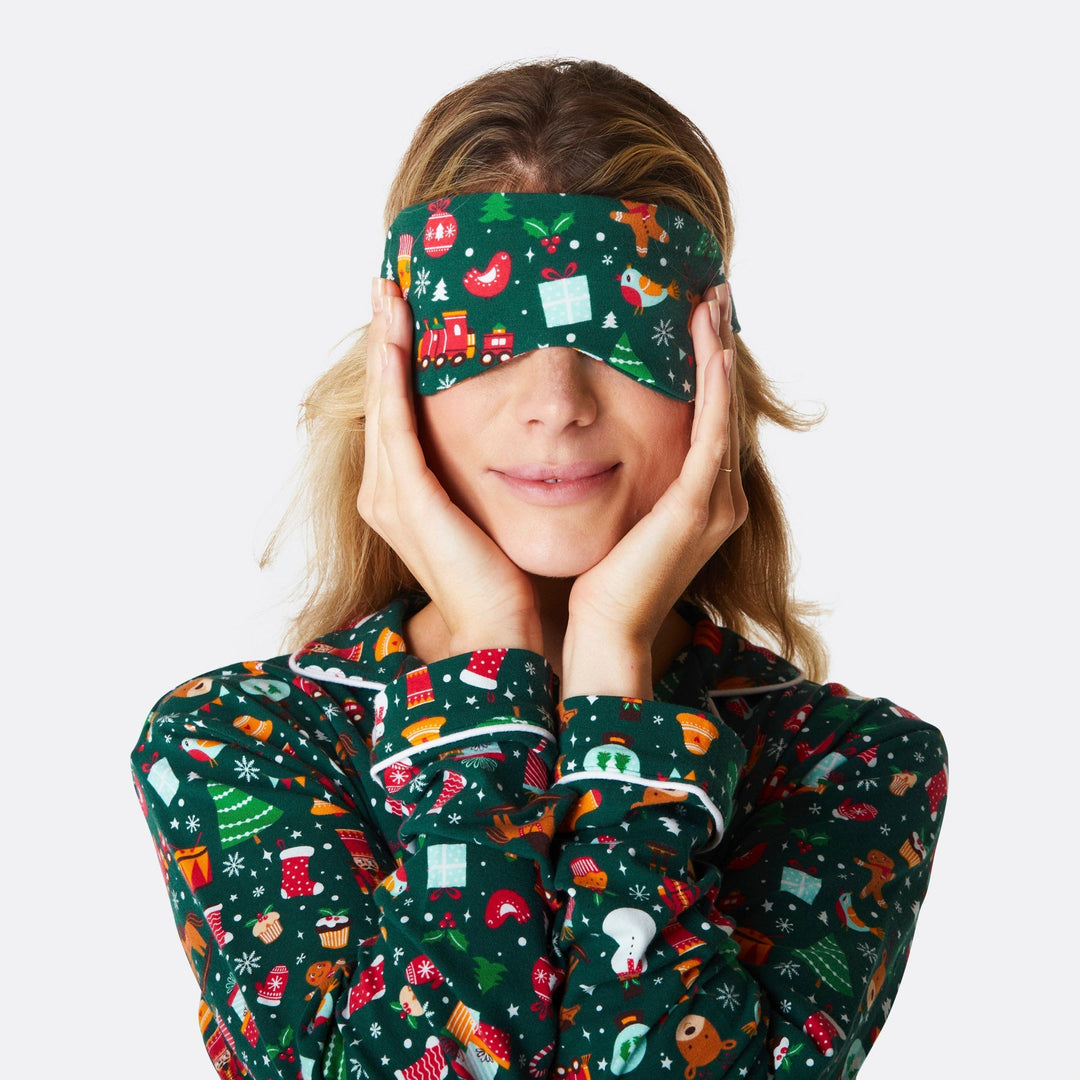 Kerstdroom Groen Slaapmasker