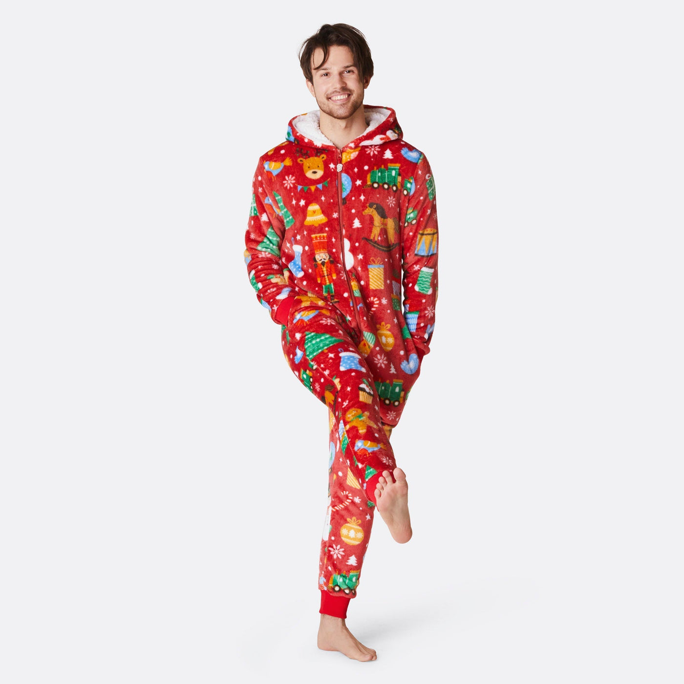 Kerstdroom Onesie Rood Heren