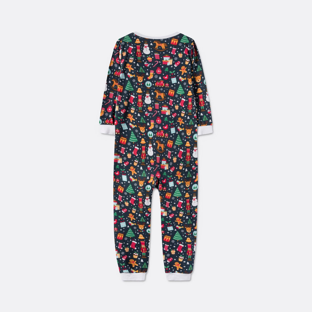 Kerstdroom Overall Blauw Kerstpyjama Voor Kinderen