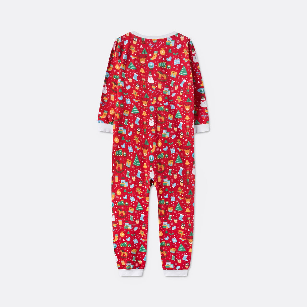 Kerstdroom Overall Kerstpyjama Rood Voor Kinderen