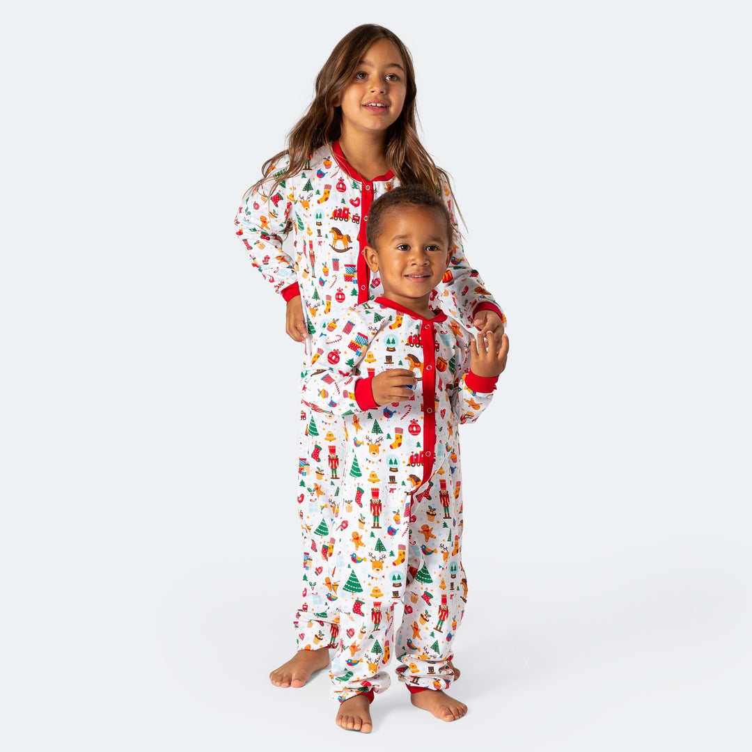 Kerstdroom Overall Wit Kerstpyjama Voor Kinderen