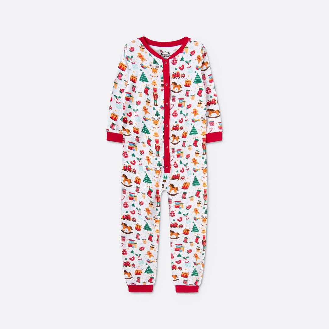 Kerstdroom Overall Wit Kerstpyjama Voor Kinderen