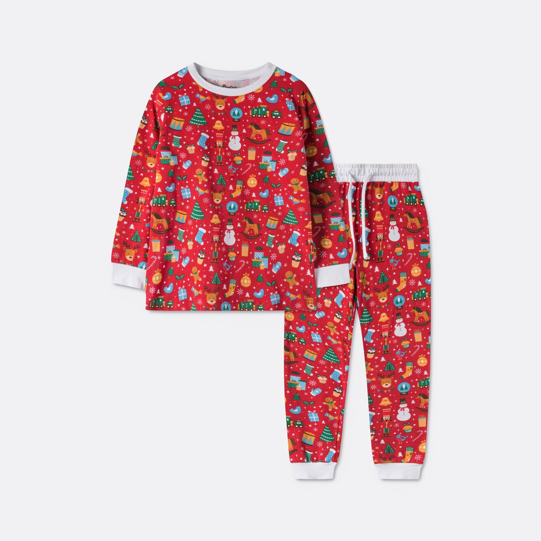 Kerstdroom Rood Kerstpyjama Voor Kinderen