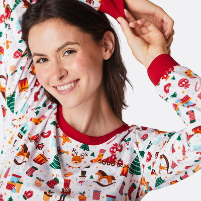 Kerstdroom Wit Kerstpyjama Dames