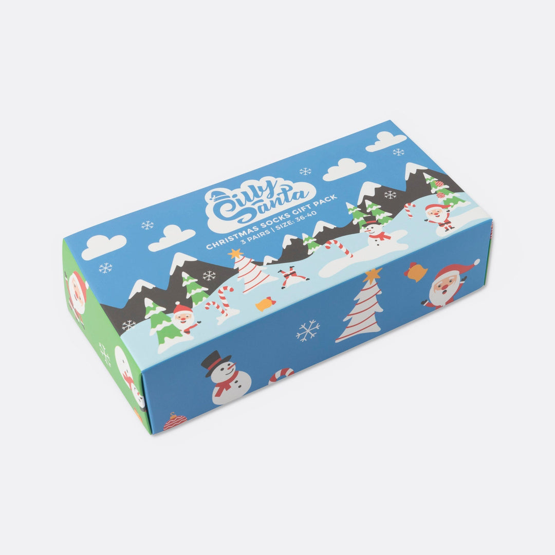 Kerstsokken Geschenkdoos (3-pack)