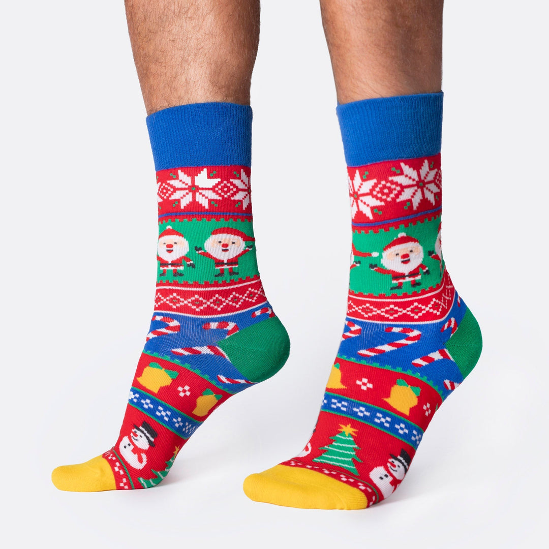 soxo Kerstsokken Heren Dames Geschenksokken In Geschenkdoos Met Strik Kerst Kerstman 35-40 Rood soxo Kerstsokken Heren Dames Geschenksokken In Geschenkdoos Met Strik Kerst Kerstman 35-40 Rood