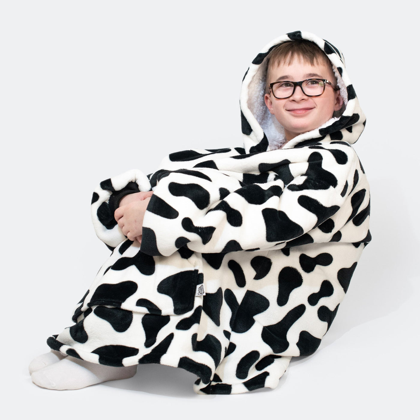 Koeienprint HappyHoodie Voor Kinderen