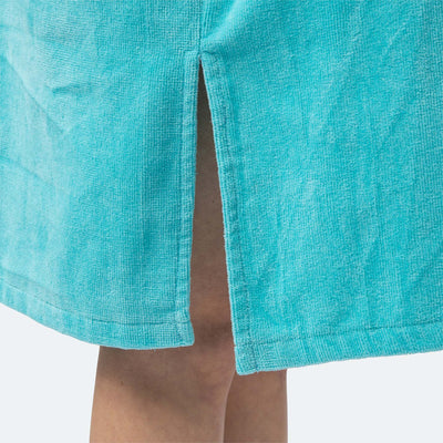 Koraalblauw Handdoek Poncho
