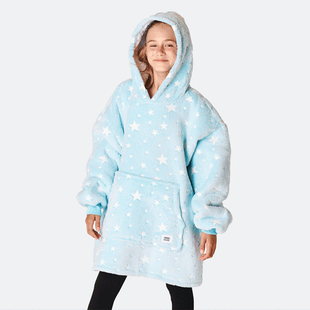 Sterren Blauw HappyHoodie voor Kinderen