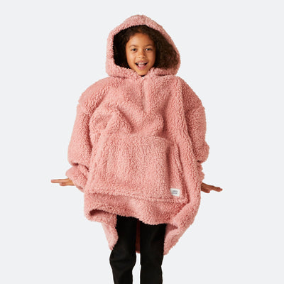 Roze Sherpa HappyHoodie voor Kinderen
