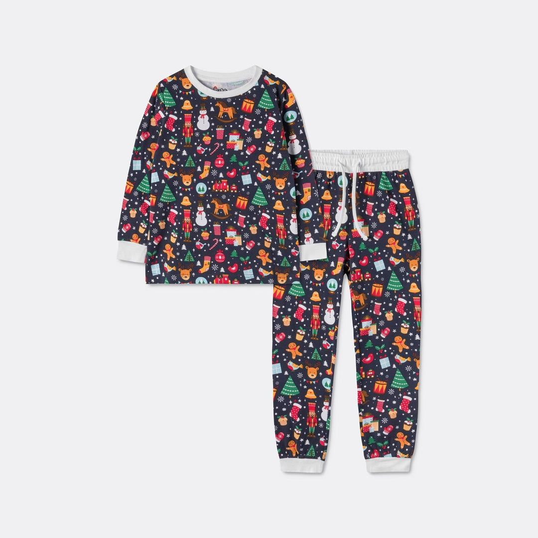 Matchende Kerstpyjama's Voor Gezin - Kerstdroom Blauw