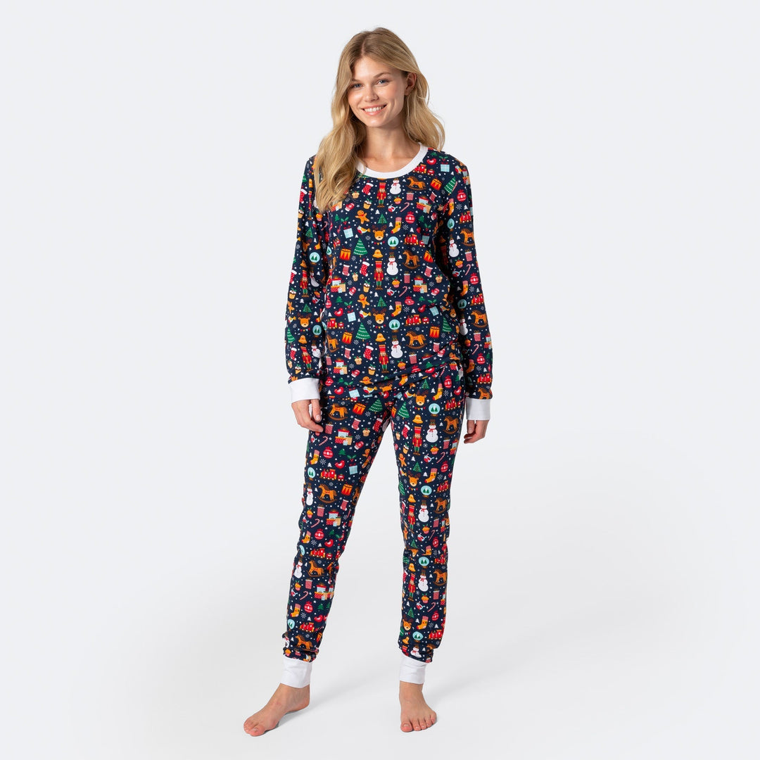 Matchende Kerstpyjama's Voor Gezin - Kerstdroom Blauw